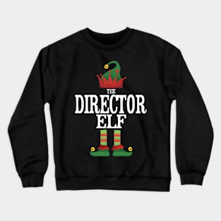 Director Elf Matching Family Group Christmas Party Pajamas Crewneck Sweatshirt